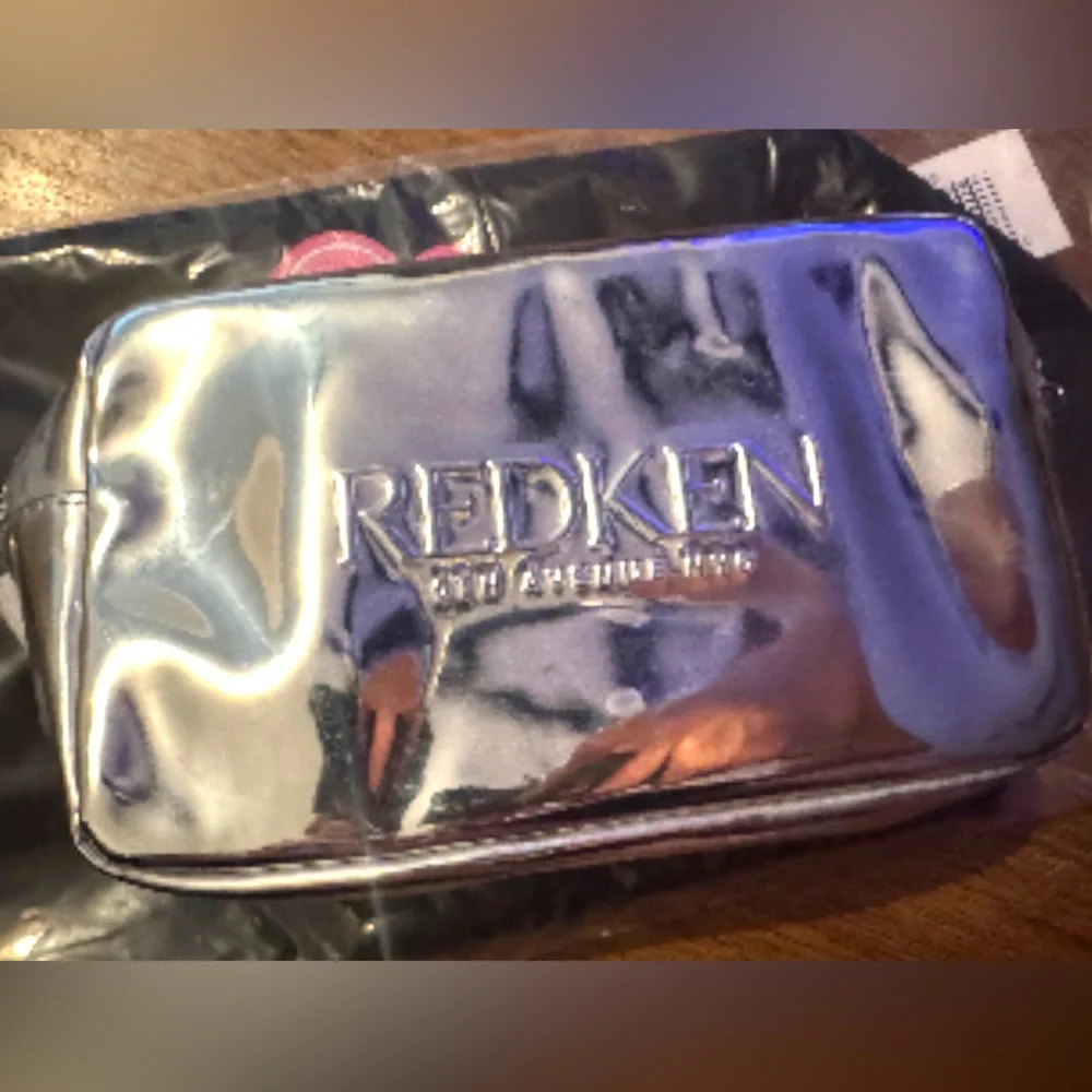 Redken Limited edition silver makeup bag NEW